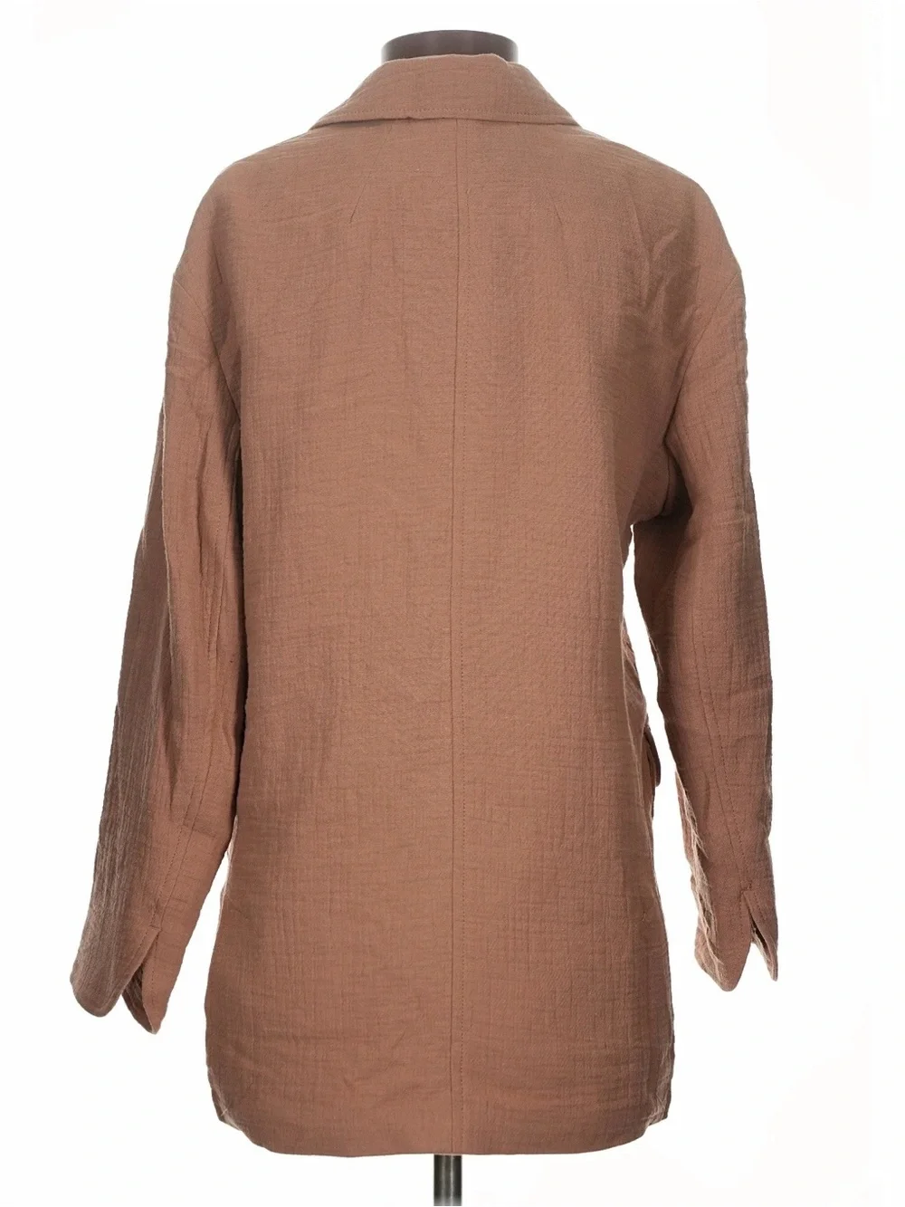 Madewell NWT Linen Blend Blazer Neutral Quiet Luxury Oversized Jacket Size Small